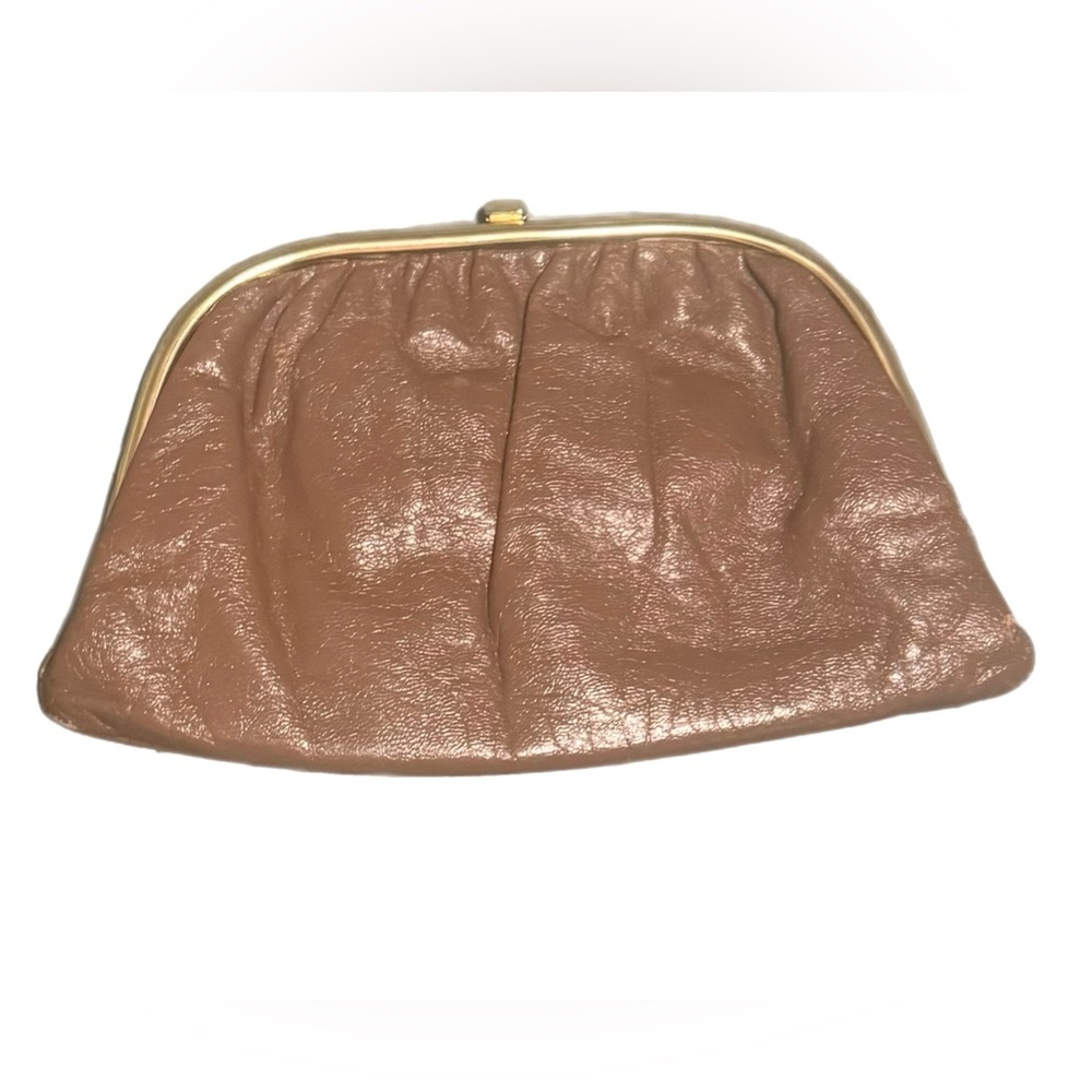 🤩TRUE VINTAGE 1970’s Brown/Tan Clutch Bag🤩